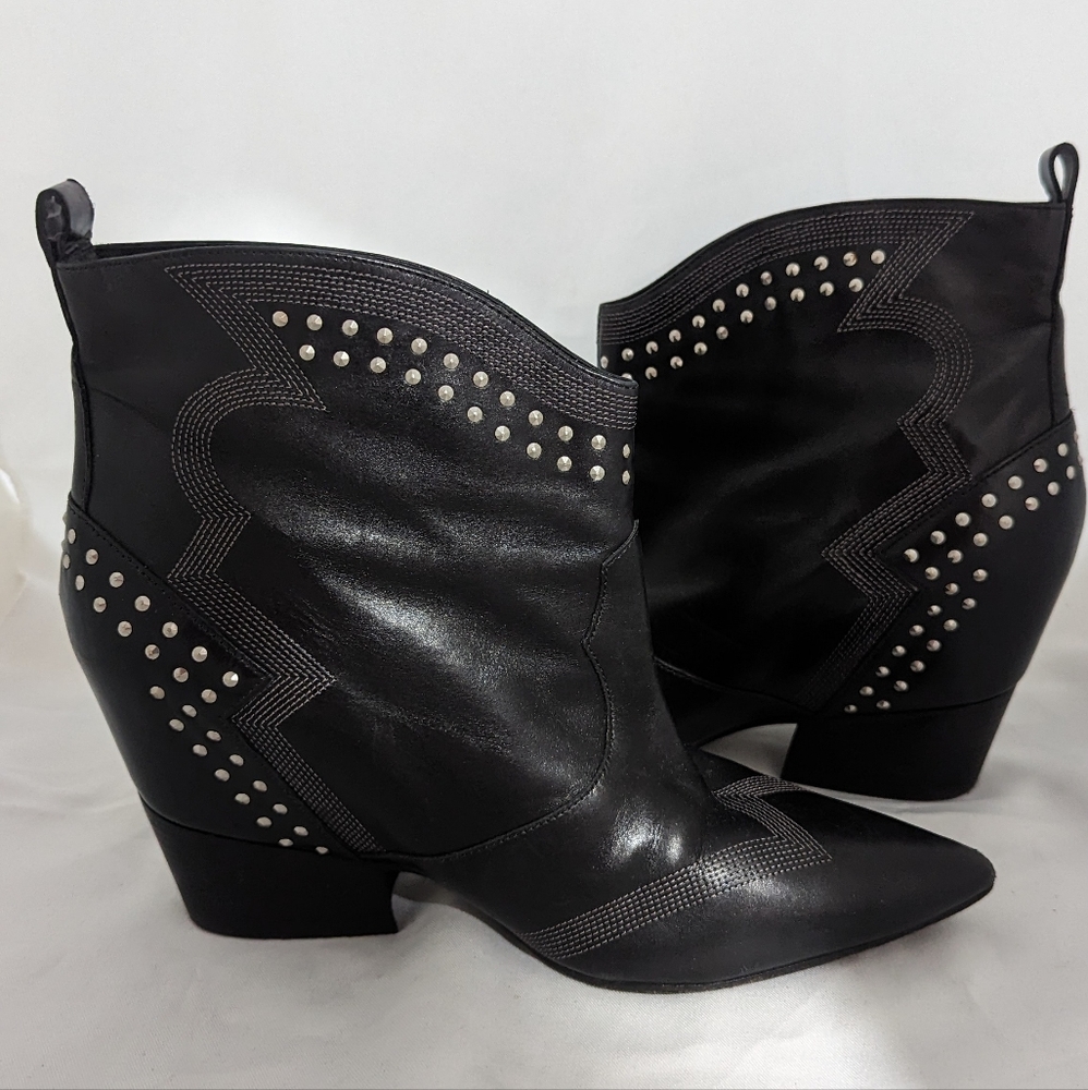 Sigerson Morrison LEATHER COWBOY BOOTS size 39